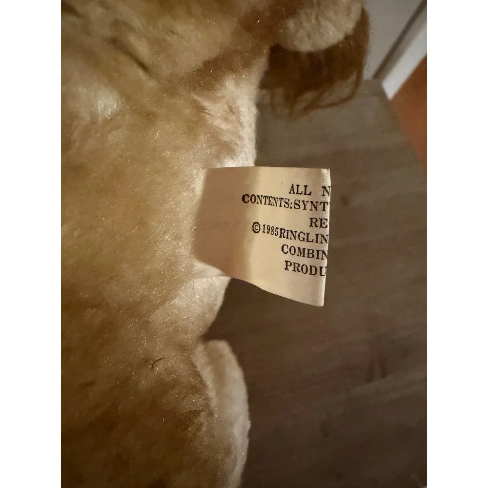 Vintage 1985 Ringling Bros Barnum Bailey Circus Lion Plush Stuffed Animal Toy‎